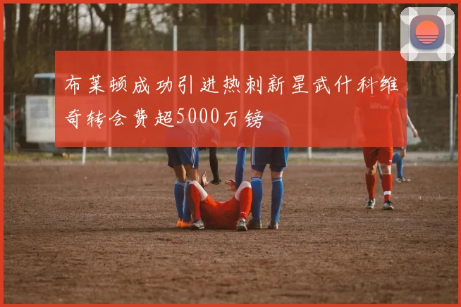 布莱顿成功引进热刺新星武什科维奇转会费超5000万镑